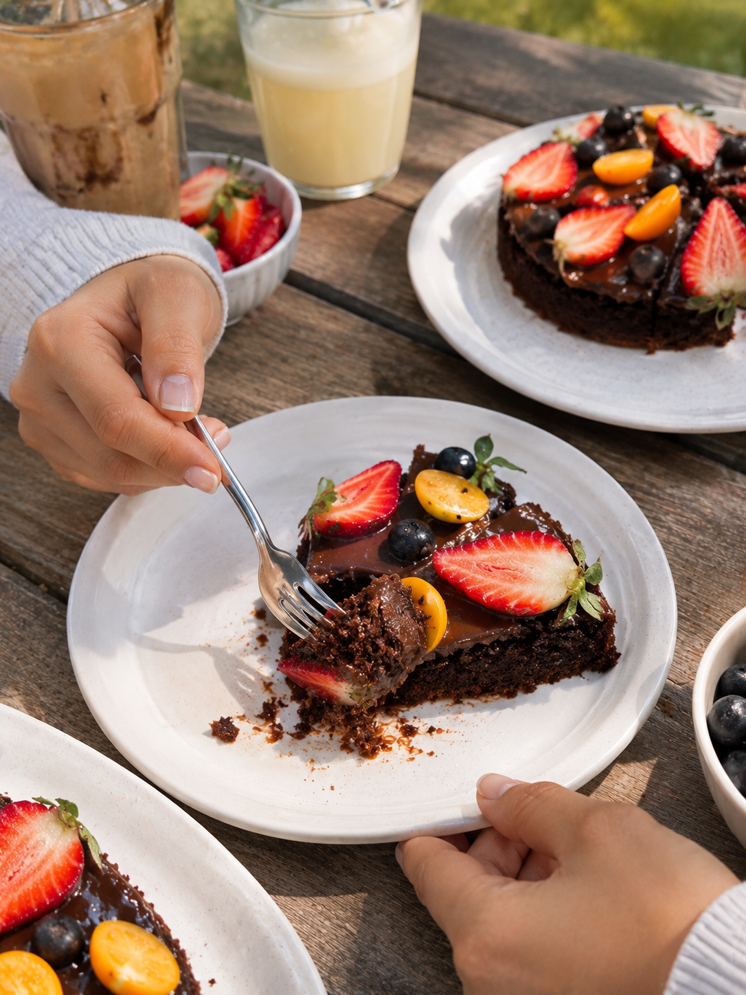 Tarta choco quinoa